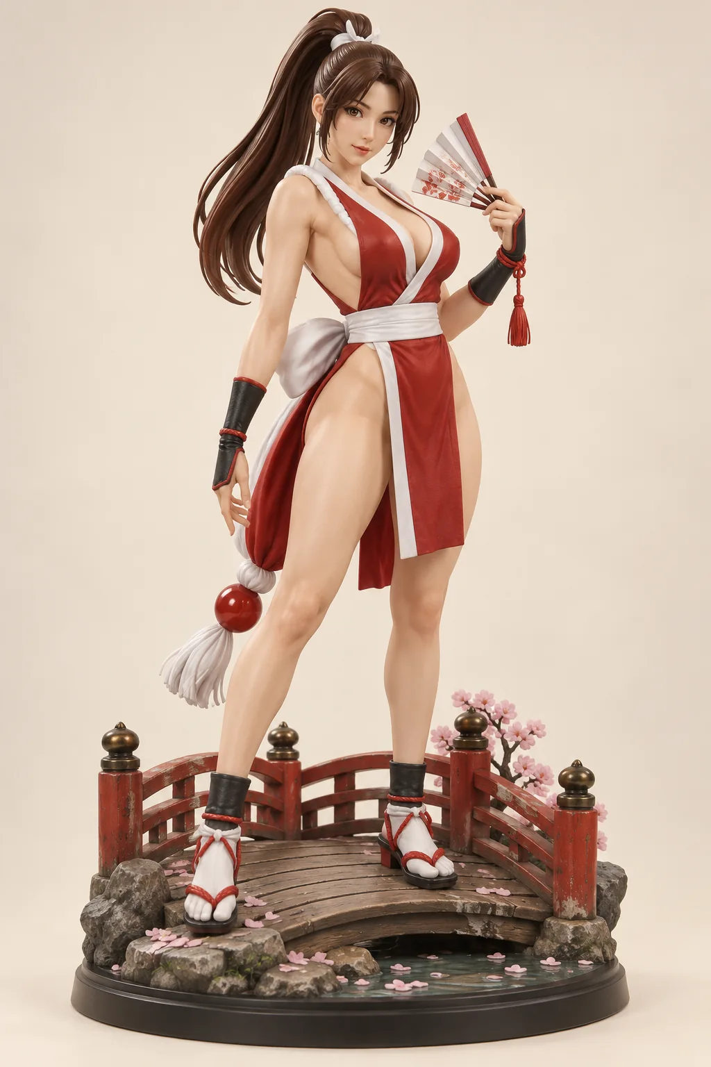 The King of Fighters · Mai Shiranui · Scarlet fan · 3D Figure