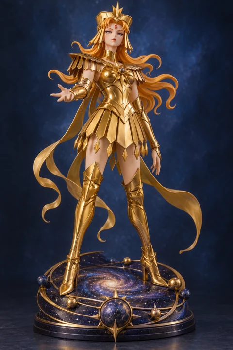 Sailor Moon · Sailor Galaxia · Golden Queen Armor · 3D