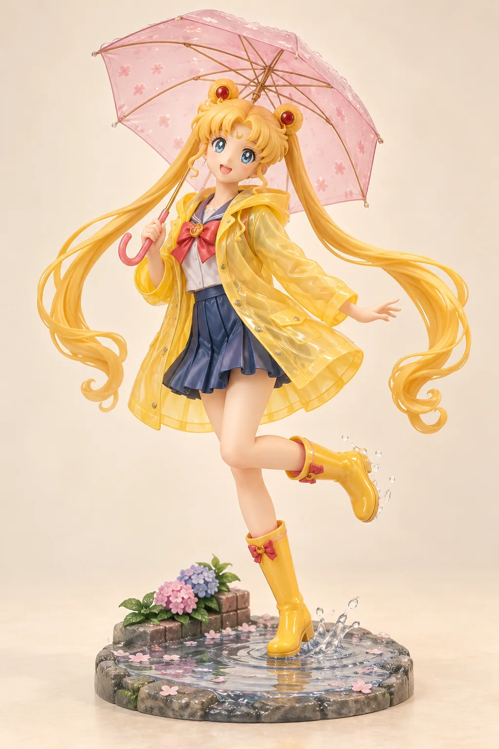 美少女战士 · 月野兔 · 雨天漫步 · 3D 手办