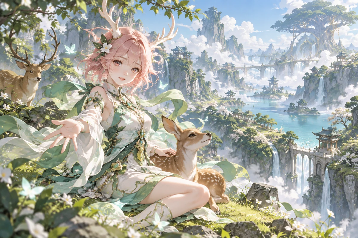瑶 AI 插画