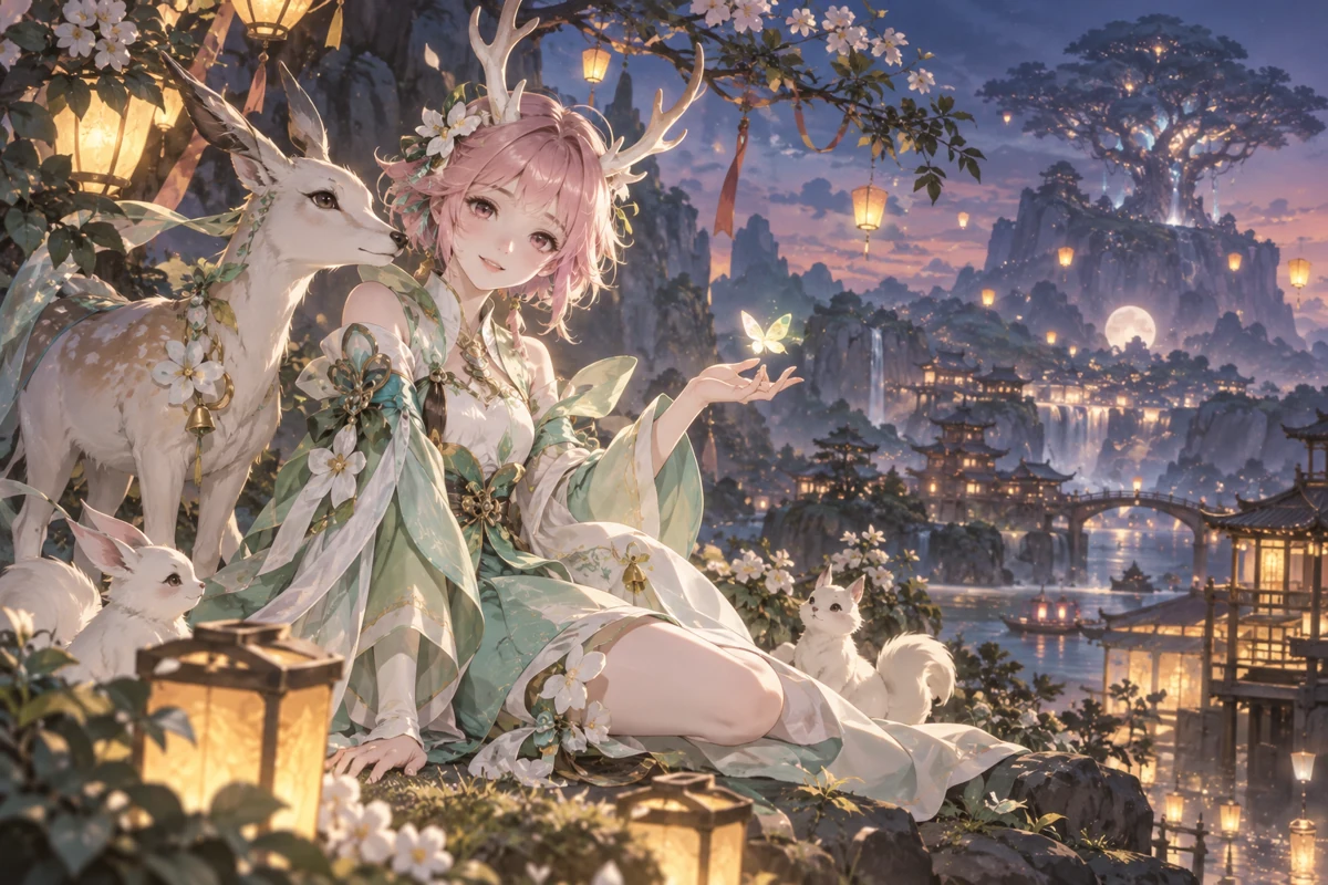 瑶 AI 插画