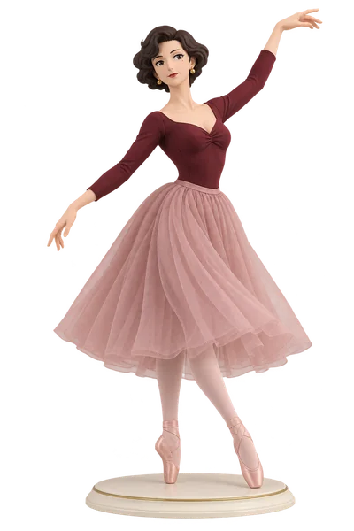 Madame Gina · Ballet dancewear + dance skirts · Burgundy rose tulle