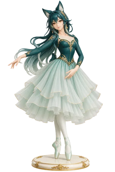 Yukong · Ballet dancewear + dance skirts · Mint romantic skirt