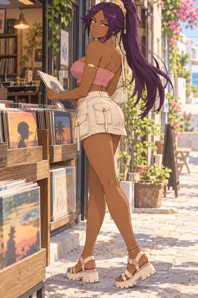 Yoruichi Shihoin · Bandeau top + cargo skirt