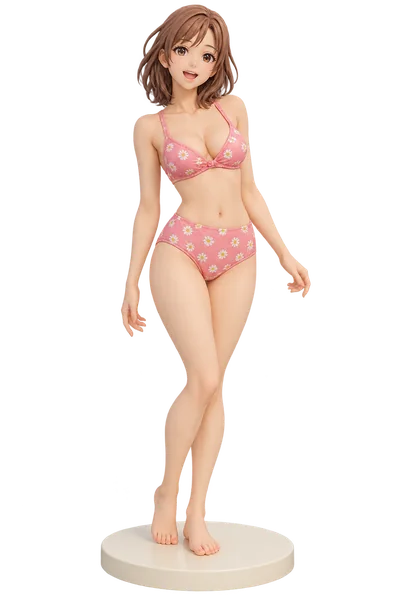 Nana Komatsu · Bikinis + summer figures · Daisy-print bikini