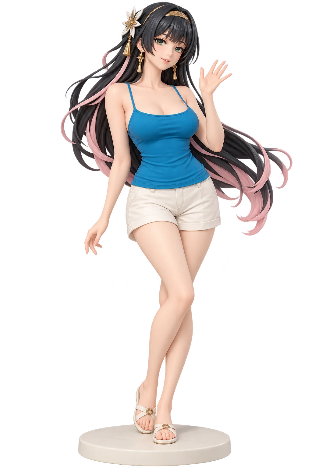Zenless Zone Zero · Astra Yao · Blue camisole + shorts · 3D Figure