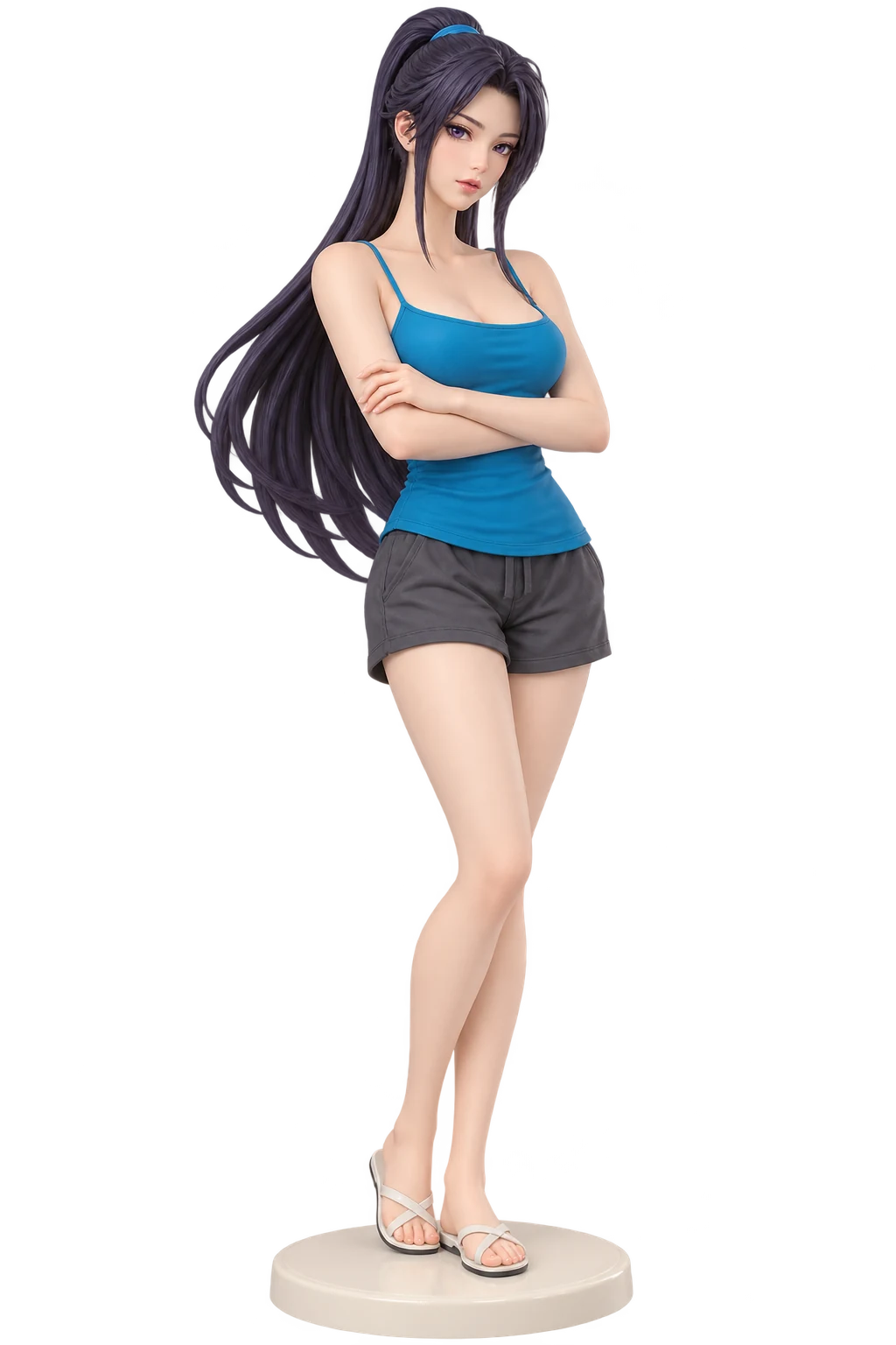 The Legend of Qin · Duanmu Rong · Blue camisole + shorts · 3D Figure