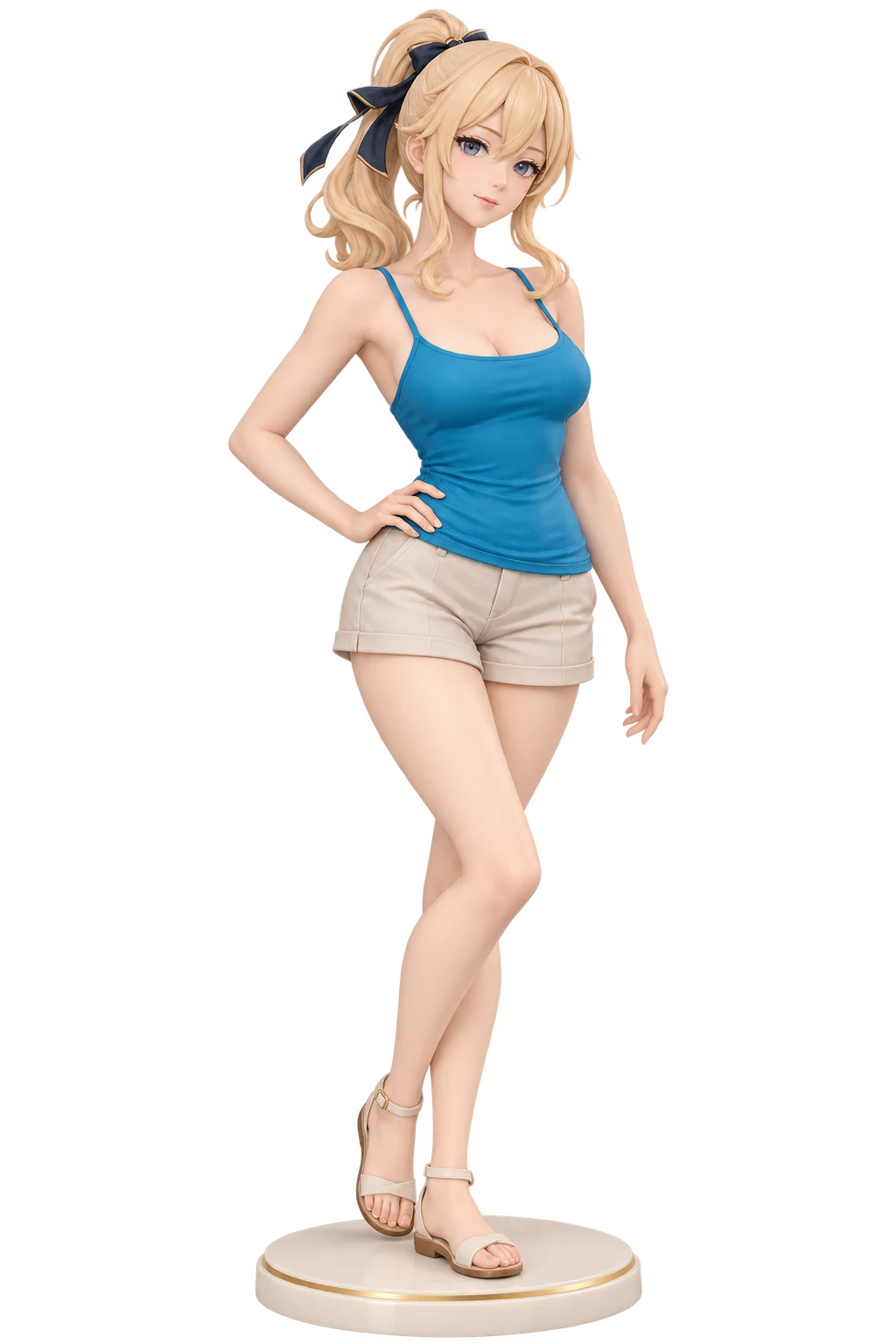 Genshin Impact · Jean · Blue camisole + shorts · 3D Figure