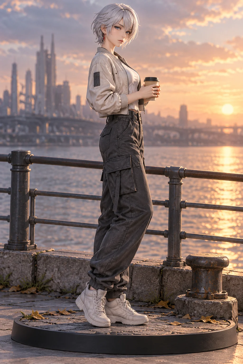 Ling Cage: Incarnation · Bai Yuekui · Bomber jacket + cargo pants · 3D Figure