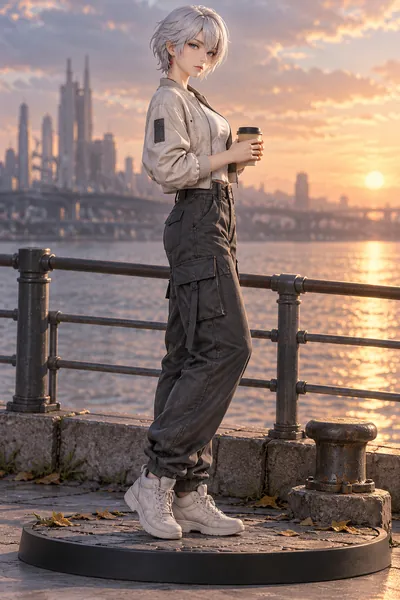 Bai Yuekui · Bomber jacket + cargo pants · 3D