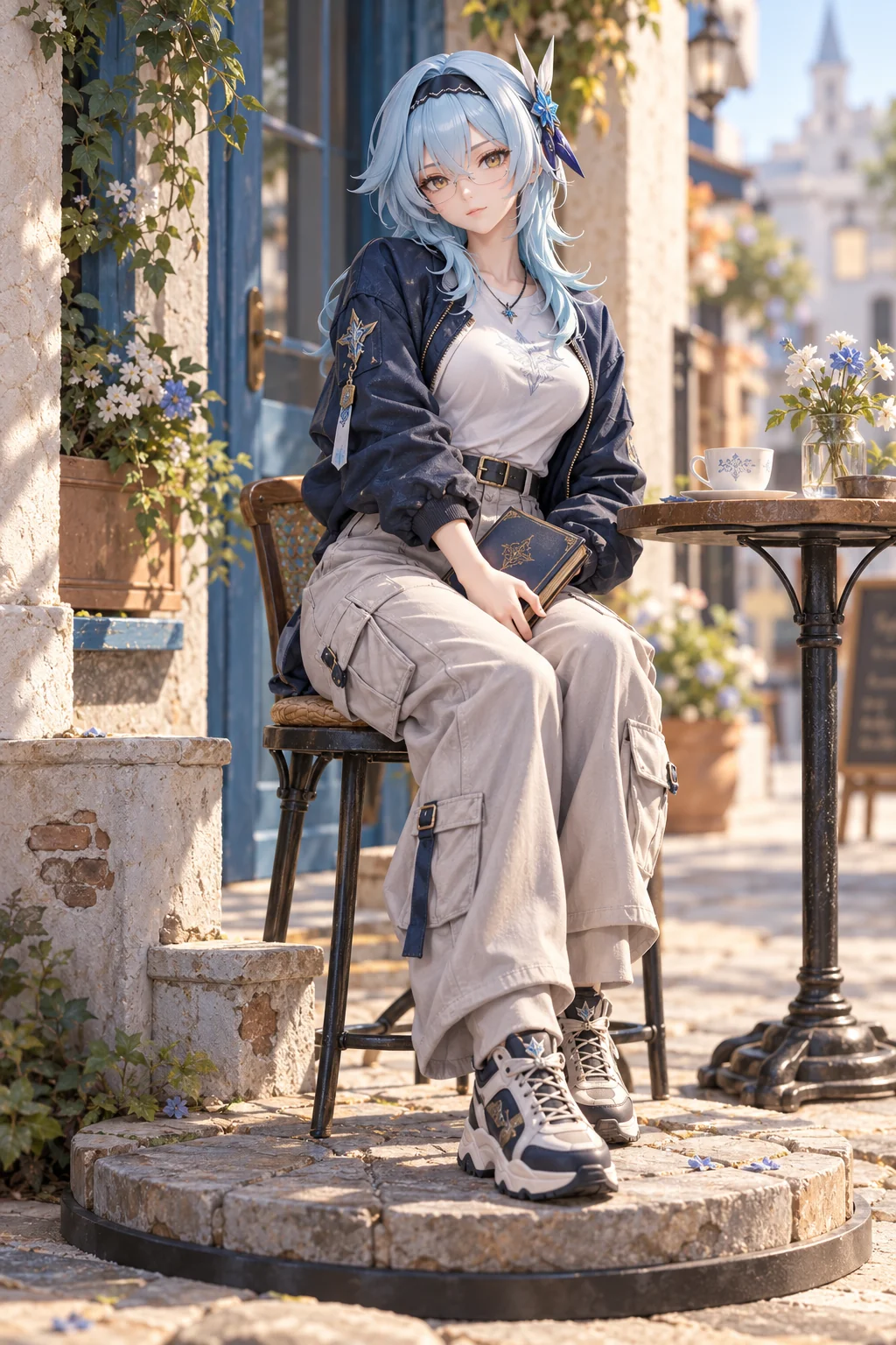 Genshin Impact · Eula · Bomber jacket + cargo pants · 3D Figure