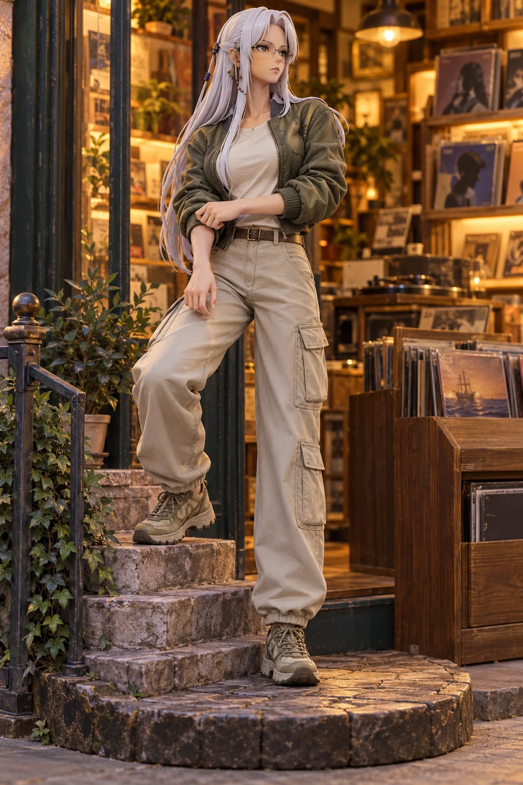 One Piece · Nico Olvia · Bomber jacket + cargo pants · 3D Figure