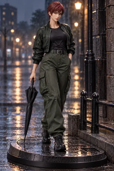 Vice · Bomber jacket + cargo pants · 3D