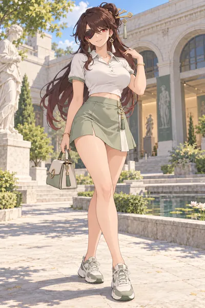 북두 · 크롭 폴로＋A라인 미니