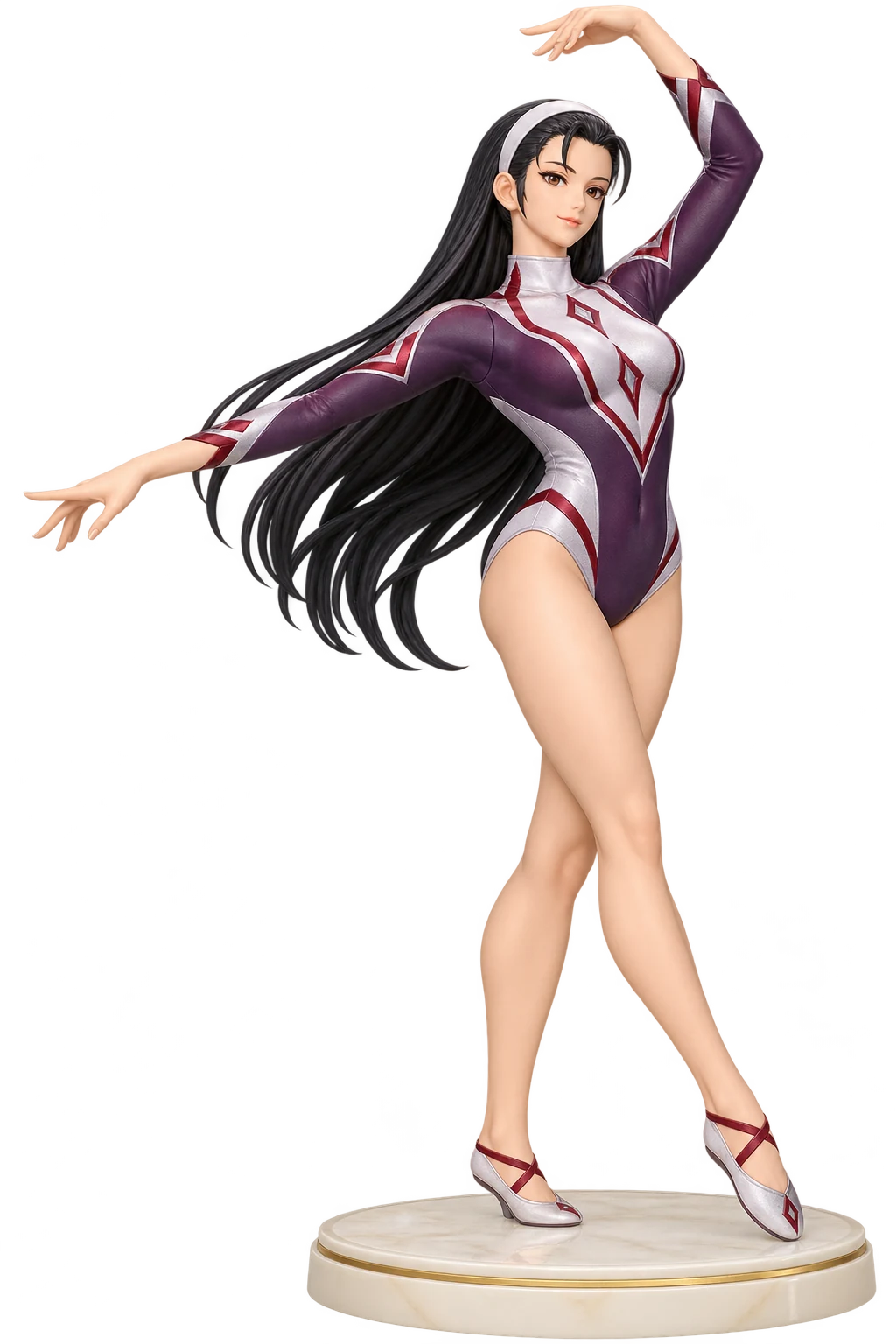 The King of Fighters · Chizuru Kagura · Gymnastics leotards + training slippers · 3D Figure