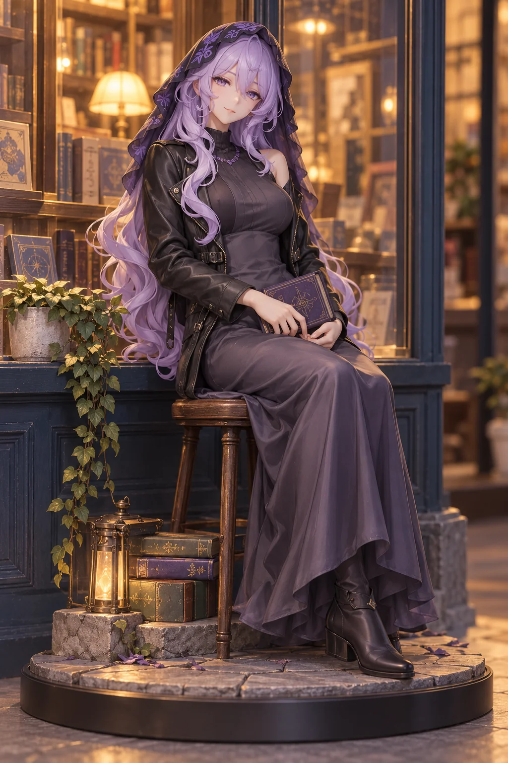 Honkai: Star Rail · Black Swan · Leather jacket + slip dress · 3D Figure