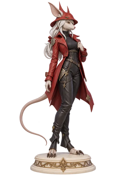 Freya Crescent · Leather jackets + leather trousers · 3D