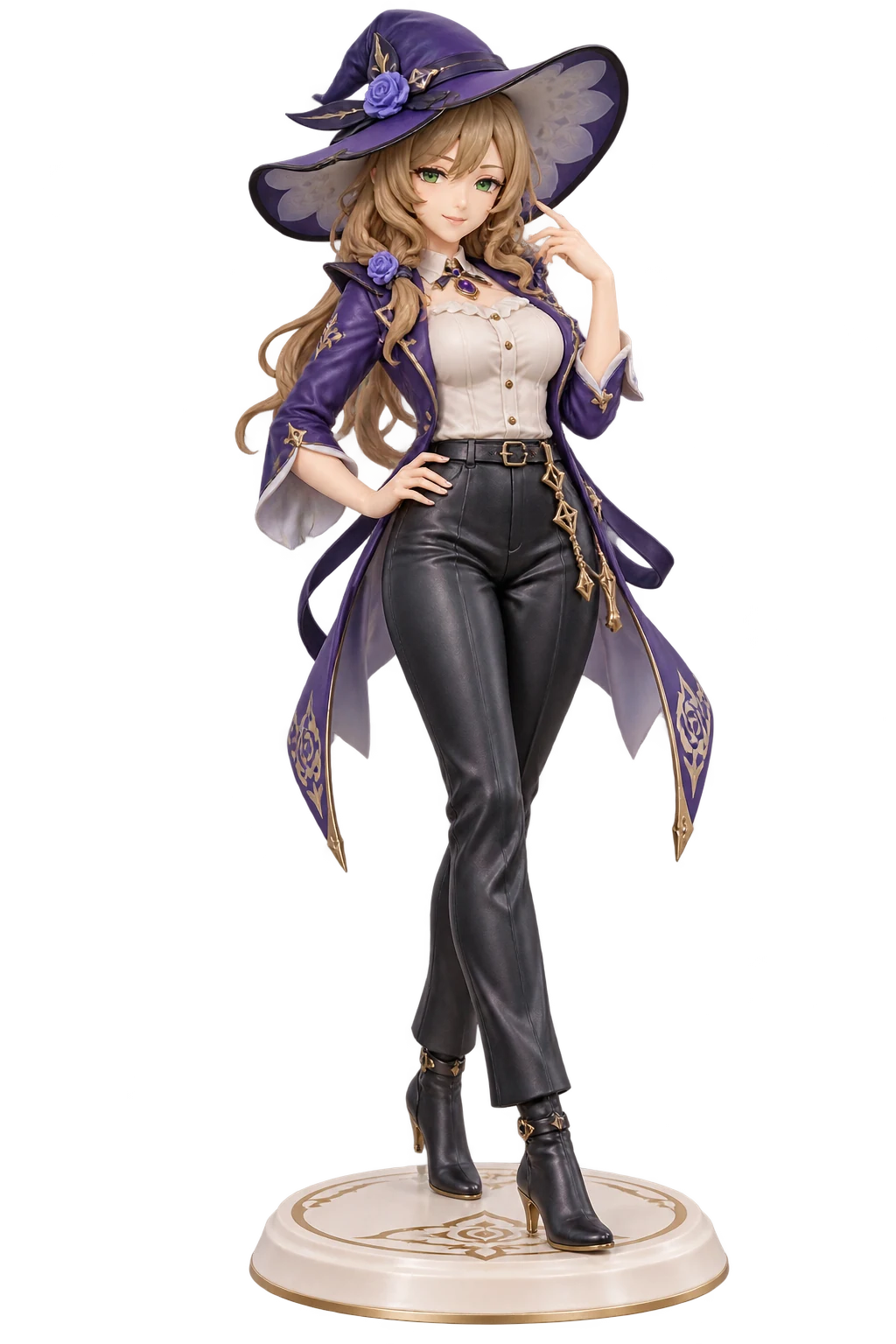 Genshin Impact · Lisa · Leather jackets + leather trousers · 3D Figure