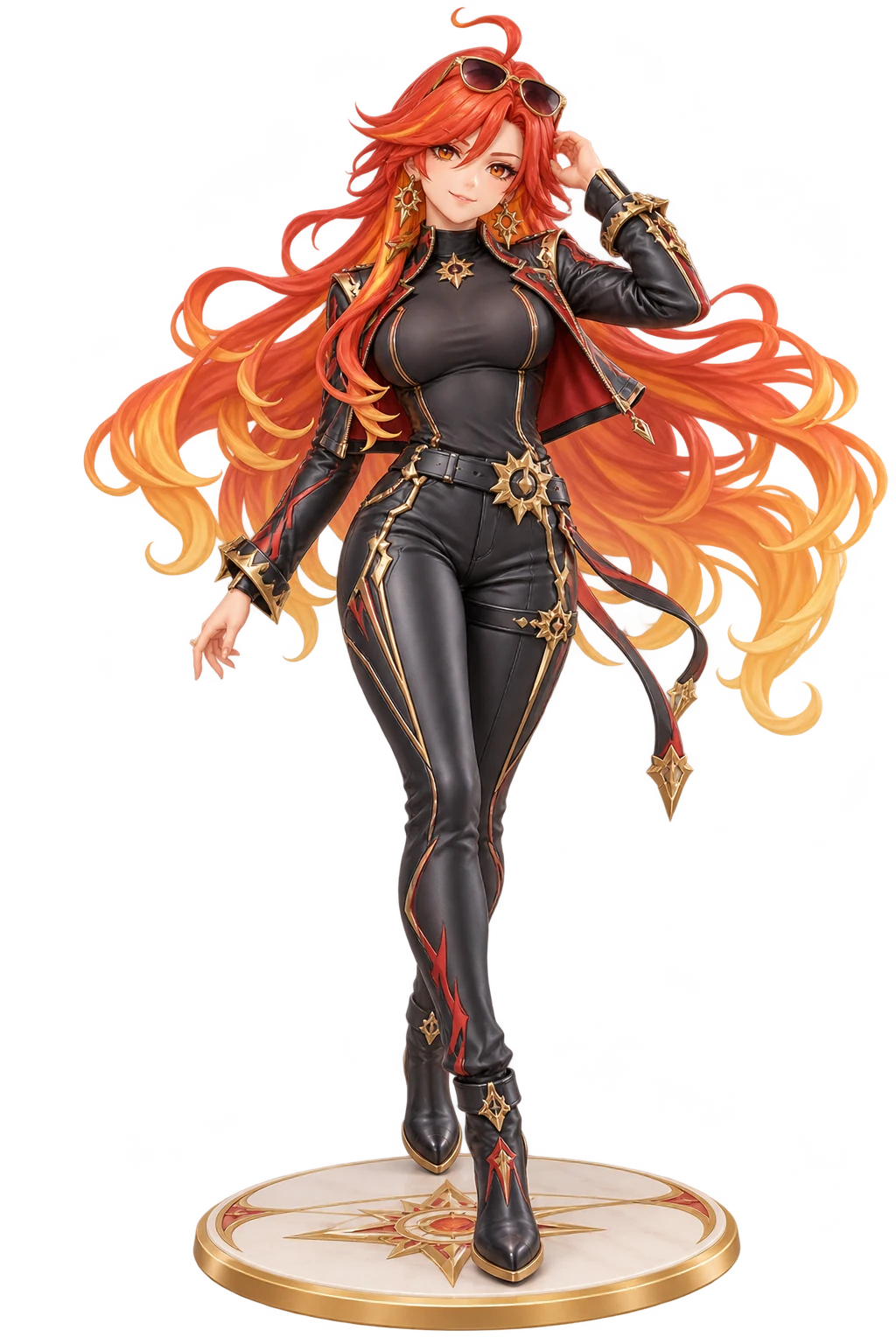 Genshin Impact · Mavuika · Leather jackets + leather trousers · 3D Figure