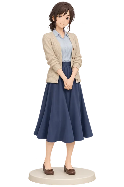 Hana · School uniforms + academy figures · 3D