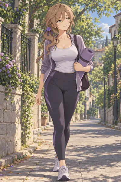 Lisa · Sports top + yoga leggings