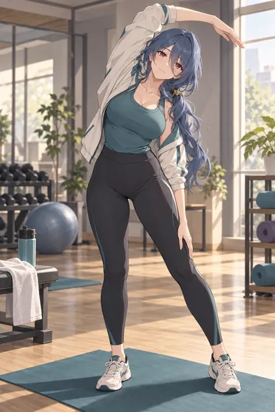 Natasha · Sports top + yoga leggings