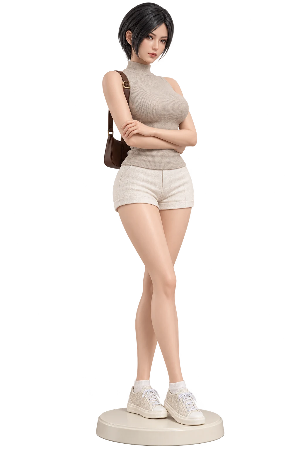 Resident Evil · Ada Wong · Beige knit tank + shorts · 3D Figure