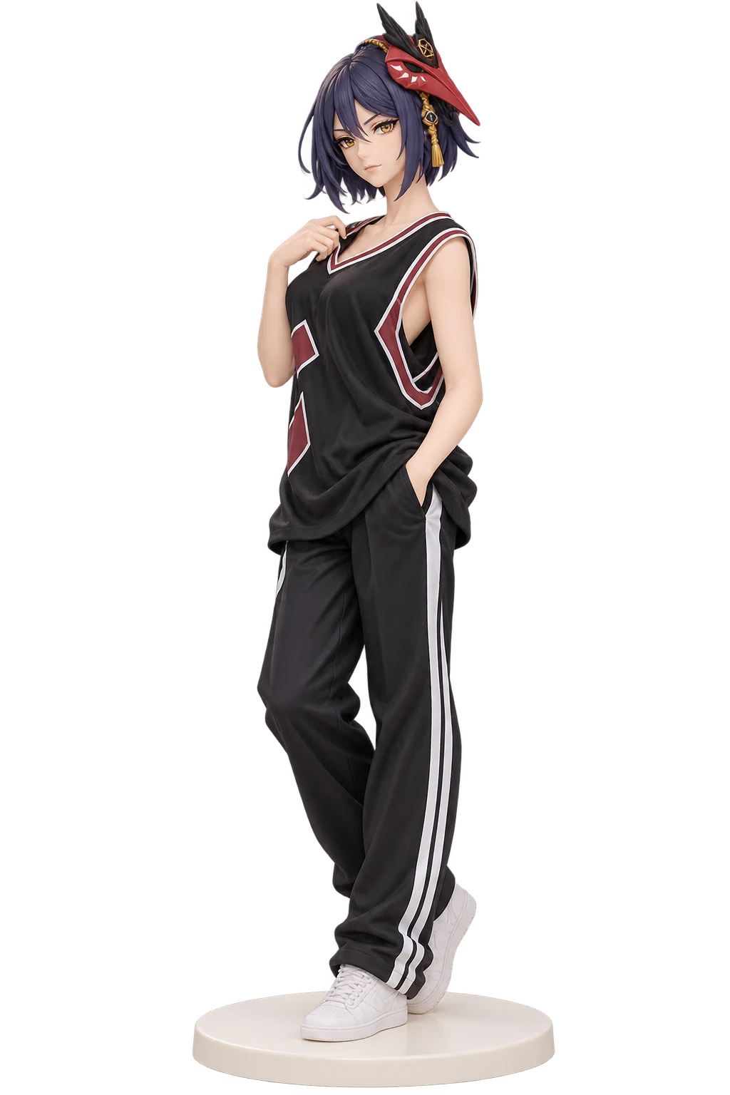 Genshin Impact · Kujou Sara · Basketball jersey + track pants · 3D Figure