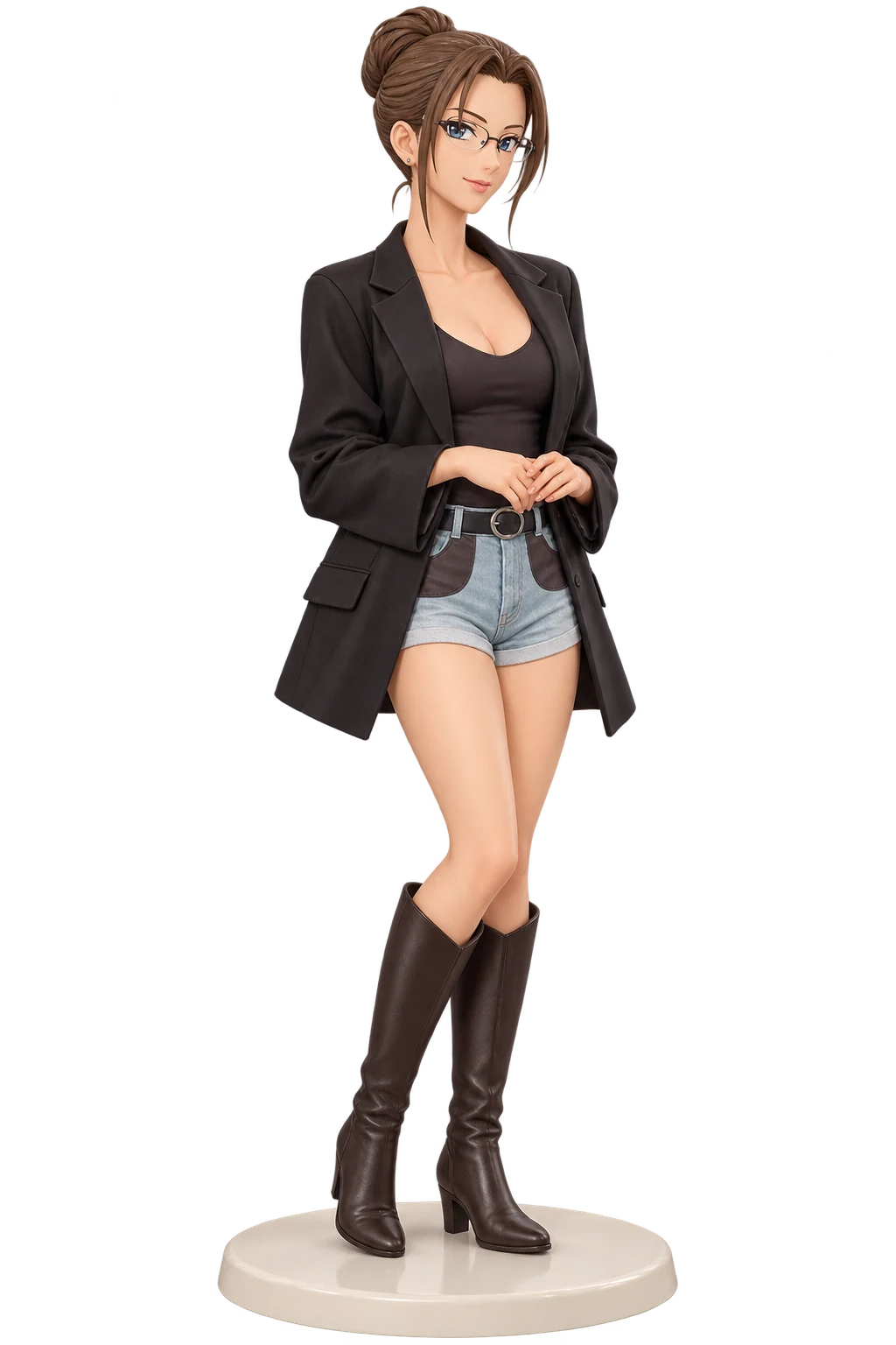 Detective Conan · Eri Kisaki · Black blazer + denim shorts · 3D Figure