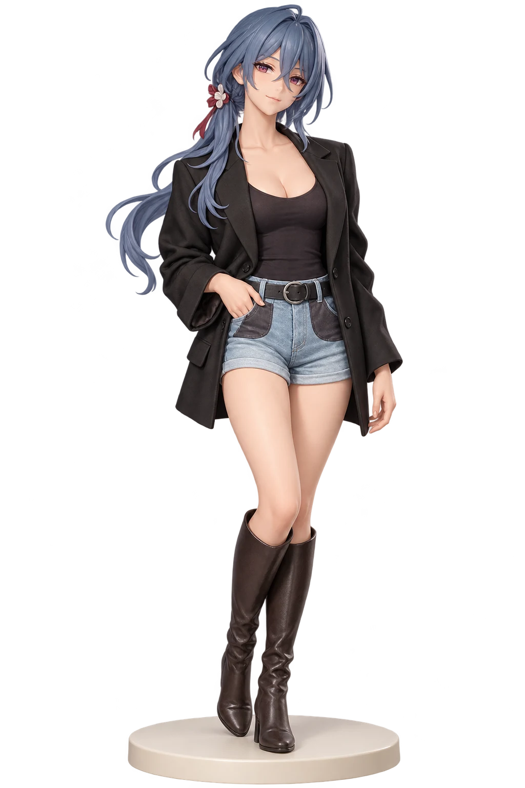 Honkai: Star Rail · Natasha · Black blazer + denim shorts · 3D Figure