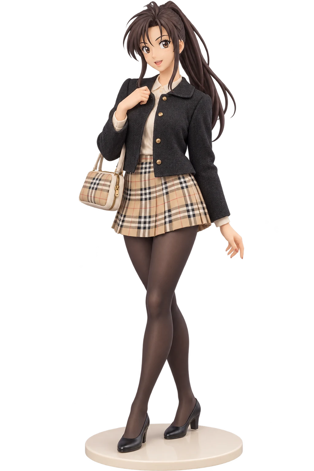 You’re Under Arrest · Natsumi Tsujimoto · Black tweed jacket + plaid skirt · 3D Figure