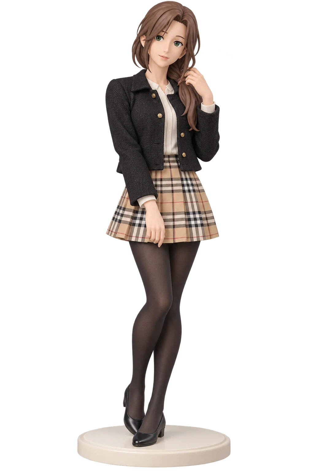 Fullmetal Alchemist · Trisha Elric · Black tweed jacket + plaid skirt · 3D Figure