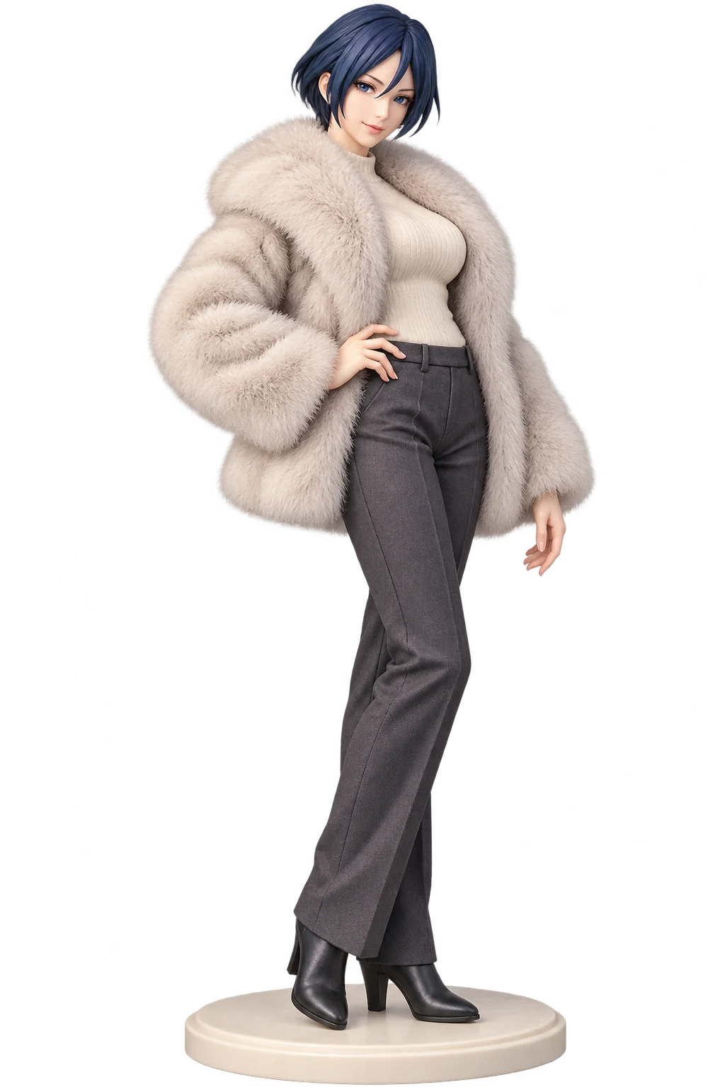 The King of Fighters · Elisabeth Blanctorche · Faux-fur coat + trousers · 3D Figure