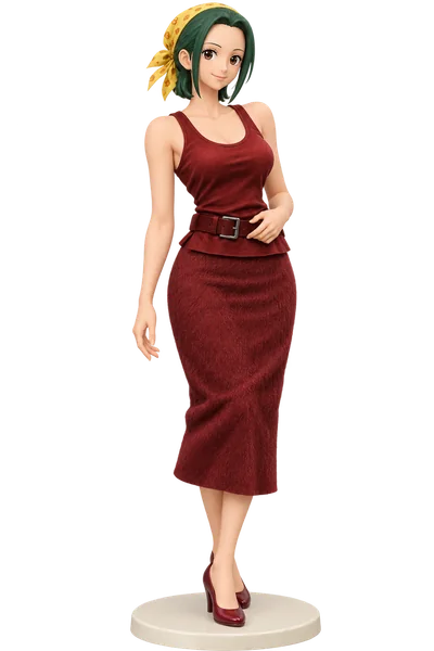 Makino · Burgundy tank + midi skirt · Streetwear wardrobe · Volume 1