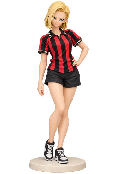 Android 18 · Red black jersey + shorts · Streetwear wardrobe · Volume 2