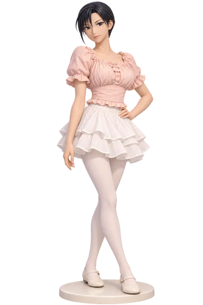 Maria Ross · Pink puff sleeves + flared skirt · 3D