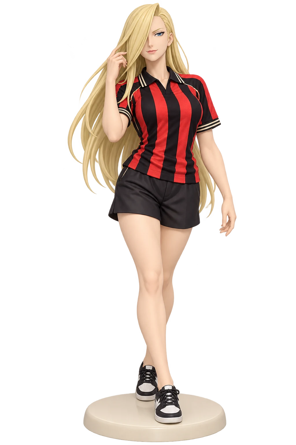 Fullmetal Alchemist · Olivier Mira Armstrong · Red black jersey + shorts · 3D Figure
