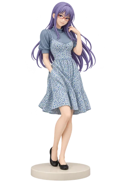 Ayame Sarutobi · Knit top + floral slip dress · transparent figure
