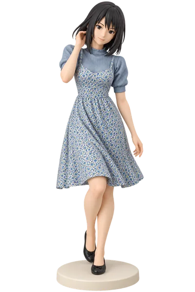 Shizune · Knit top + floral slip dress · transparent figure