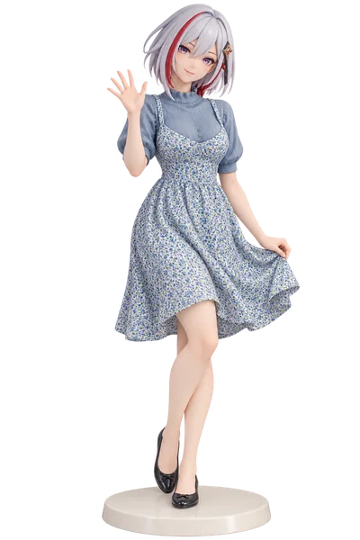 Topaz · Knit top + floral slip dress · 3D