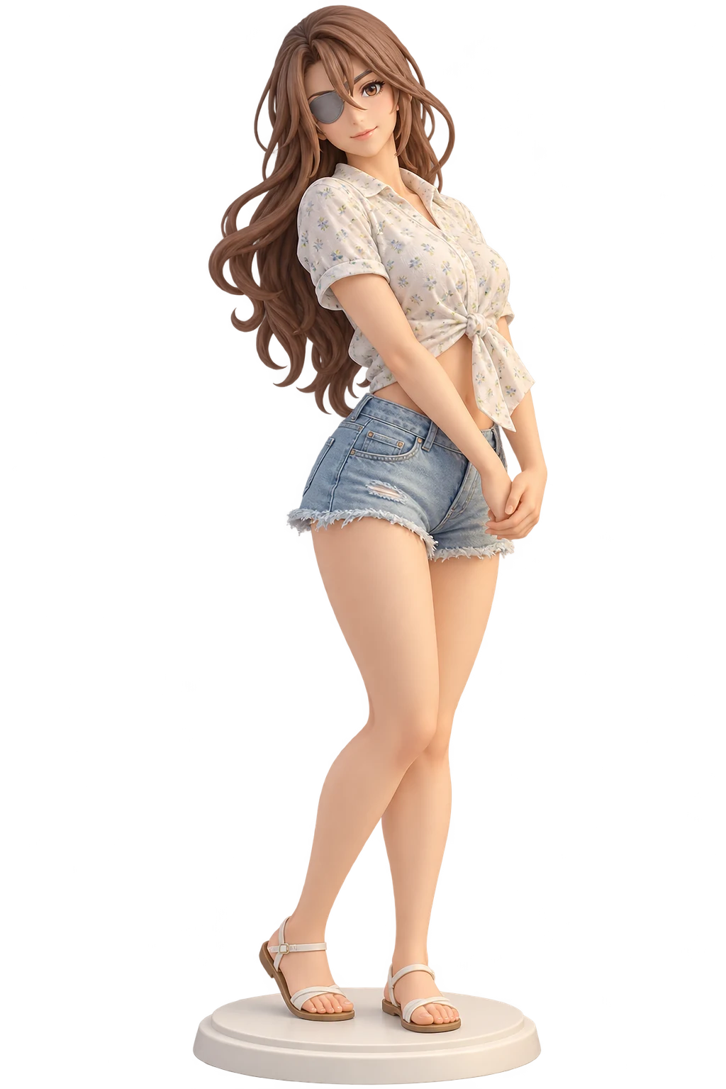 Final Fantasy IX · Beatrix · Floral shirt + denim shorts · 3D Figure