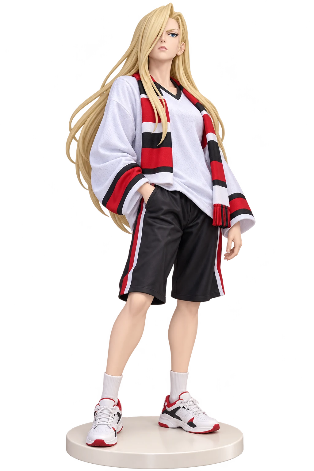 Fullmetal Alchemist · Olivier Mira Armstrong · White jersey + fan scarf · 3D Figure