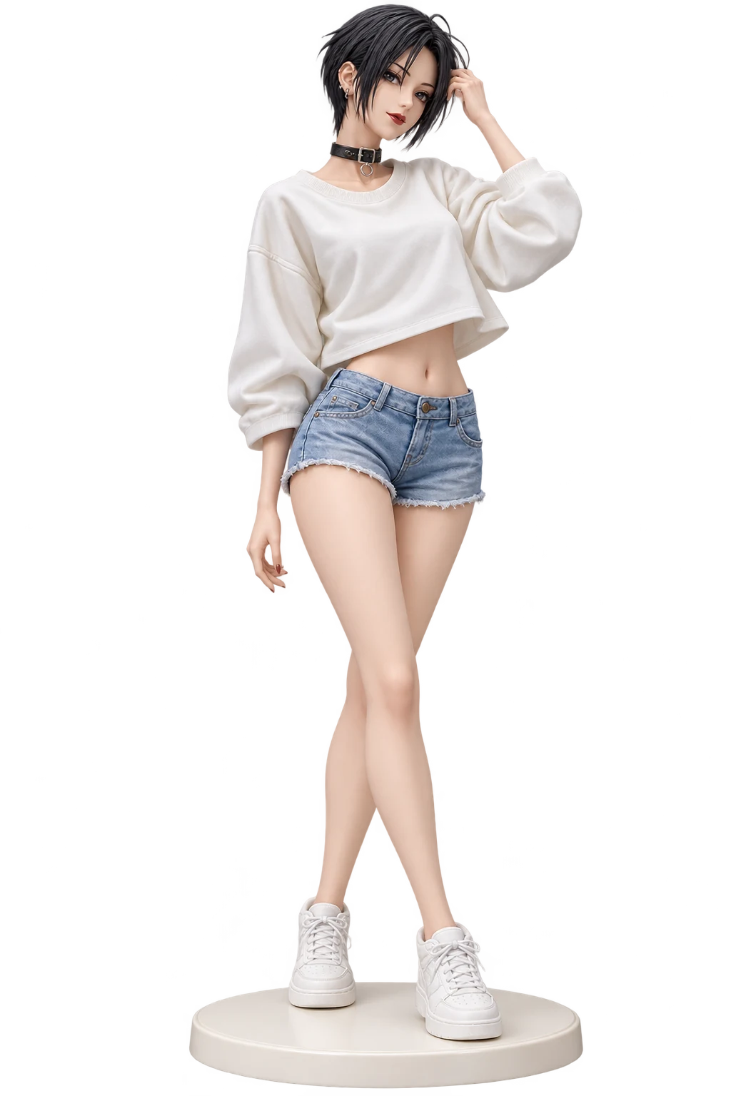 NANA · Nana Osaki · White sweatshirt + denim shorts · 3D Figure
