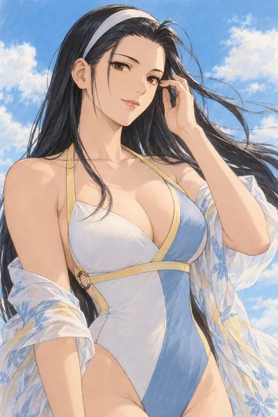 Chizuru Kagura · Swimwear + beach holiday