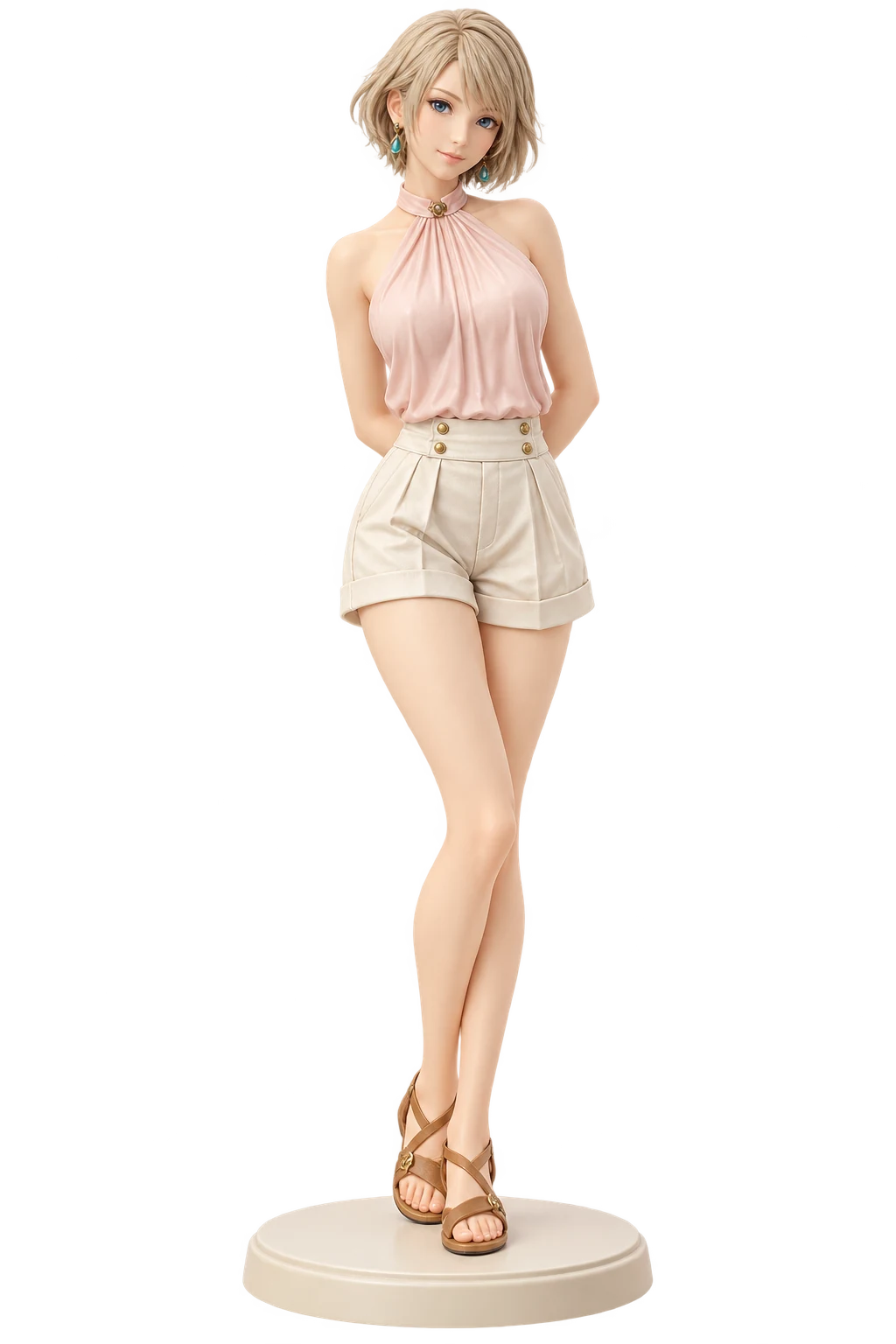 Final Fantasy XII · Ashe · Sleeveless tops + summer shorts · 3D Figure