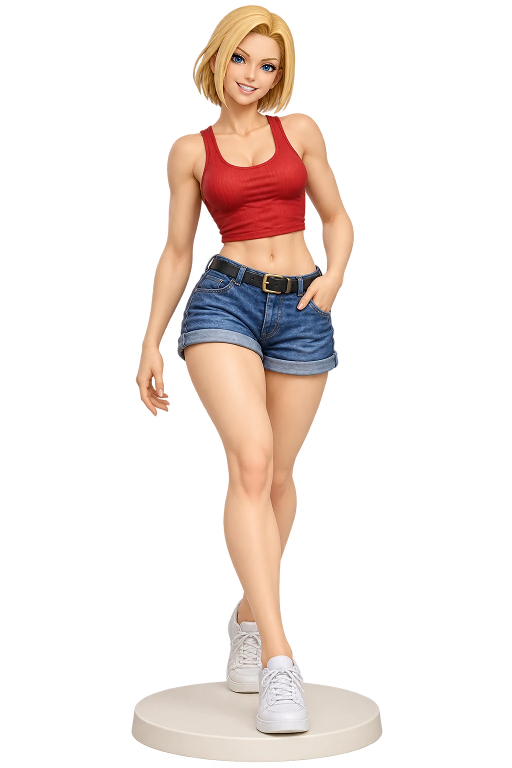 The King of Fighters · Blue Mary · Sleeveless tops + summer shorts · 3D Figure