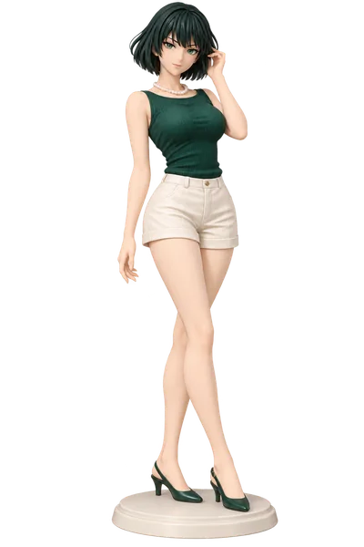 Fubuki · Sleeveless tops + summer shorts · Knit tank + city shorts