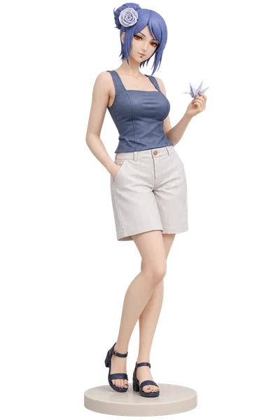 Konan · Sleeveless tops + summer shorts · Square-neck top + Bermuda shorts