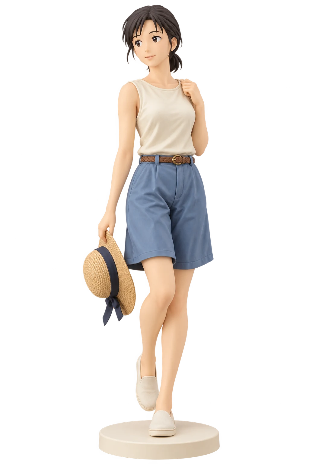 Only Yesterday · Taeko Okajima · Sleeveless tops + summer shorts · 3D Figure