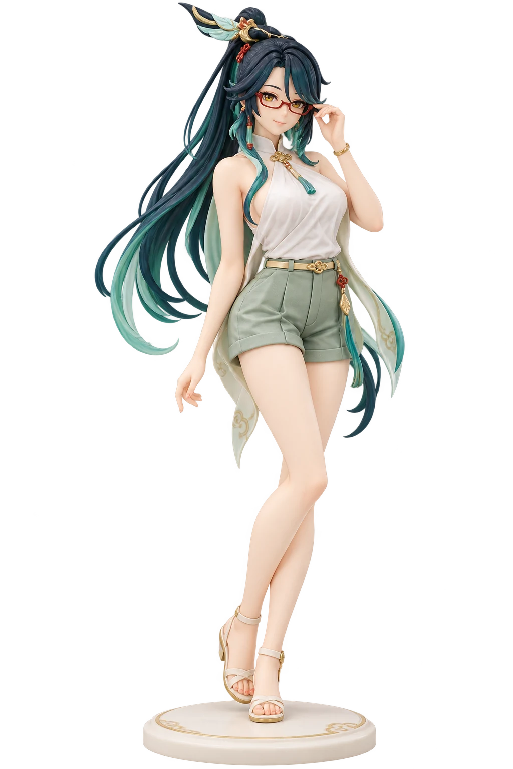 Genshin Impact · Xianyun · Sleeveless tops + summer shorts · 3D Figure